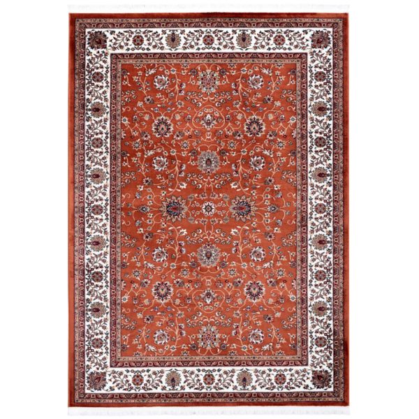 Oranje-Perzisch-tapijt-vloerkleed