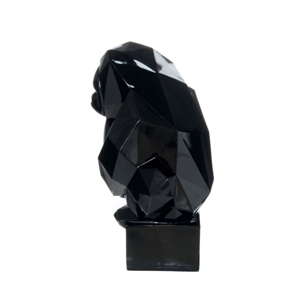 Zwart sculptuur Gorilla
