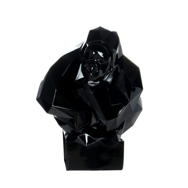 Zwart sculptuur Gorilla