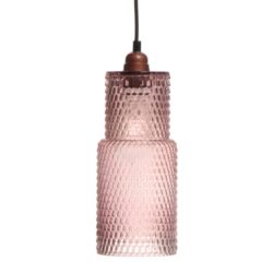 Roze glazen hanglamp Rosa