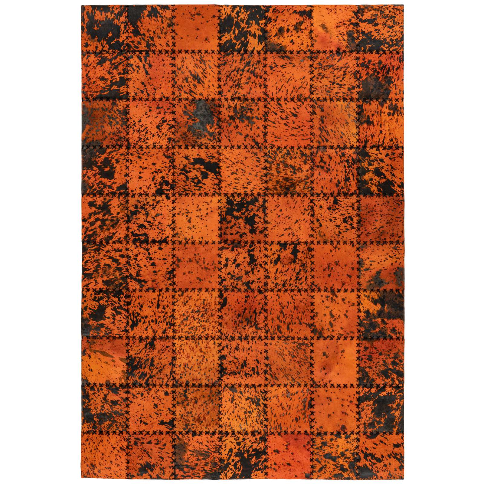 achterzijde ruw Regenboog Oranje patchwork vloerkleed kopen? | Vloerkleden | kameraankleden.nl