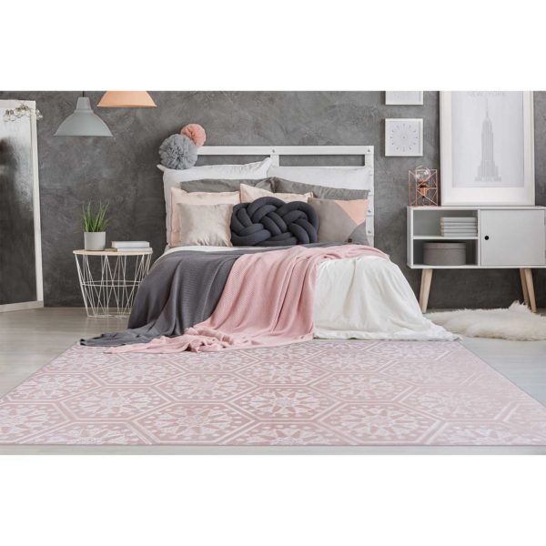 Roze slaapkamer tapijt