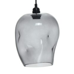 Glazen grijze design hanglamp Vince