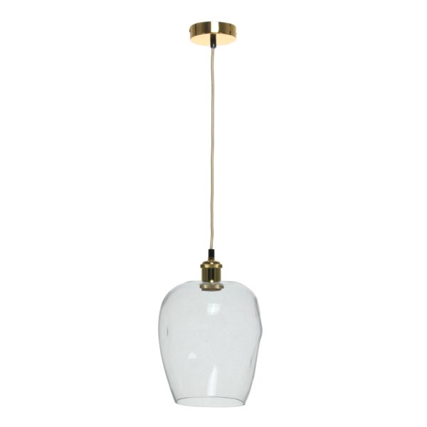 Transparante glazen design hanglamp Vince