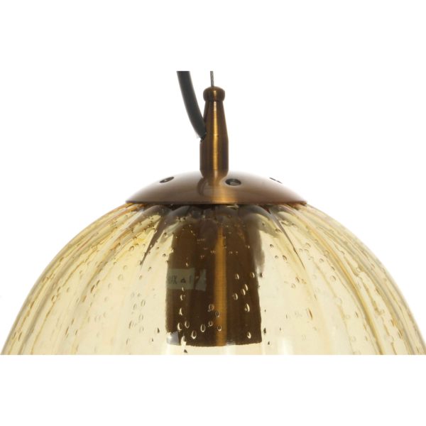 Amber glazen hanglamp Virgin