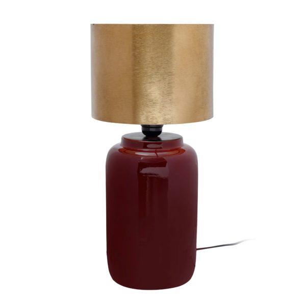 Moderne rode tafellamp Arno