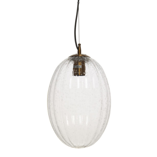 Transparante glazen hanglamp Virgin