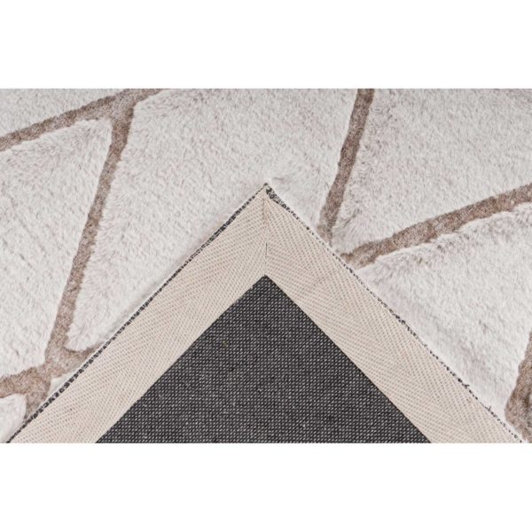 Wit modern tapijt taupe