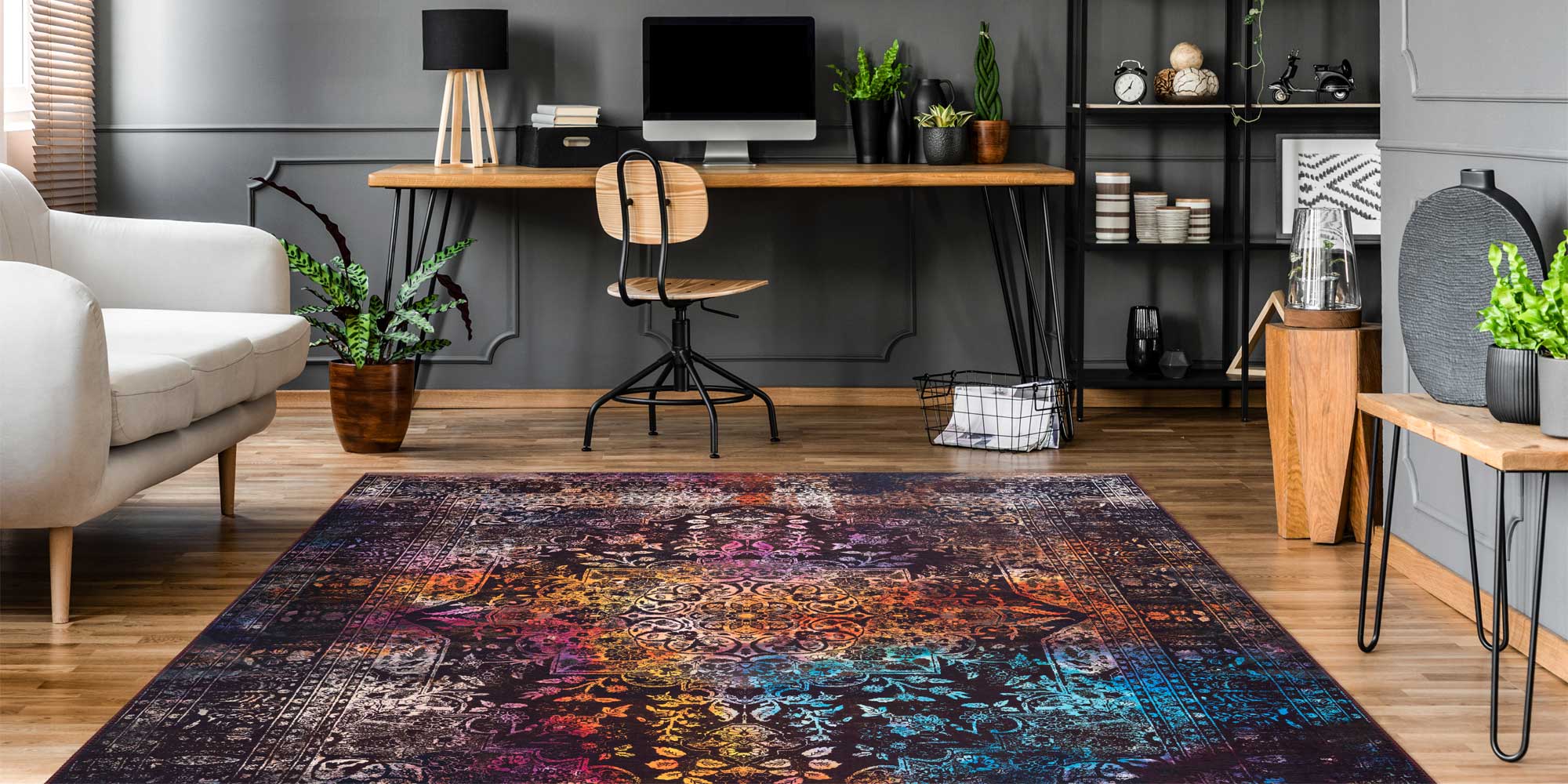 Kleurrijk Perzisch tapijt felle kleuren