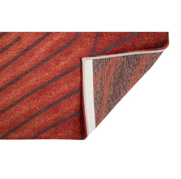 Rood design vloerkleed Waves - Louis De Poortere