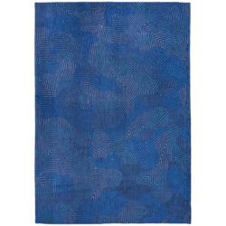 Blauw modern vloerkleed Coral - Louis De Poortere