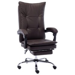 Bruine ergonomische bureaustoel