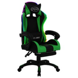 Groene gaming chair met LED