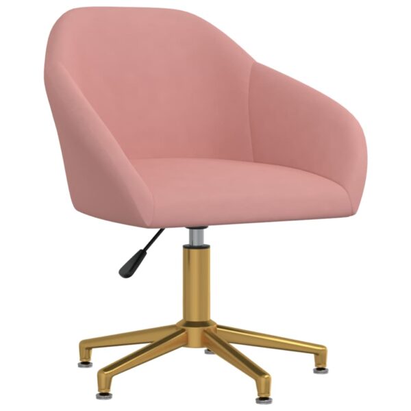Roze-bureaustoel-goud