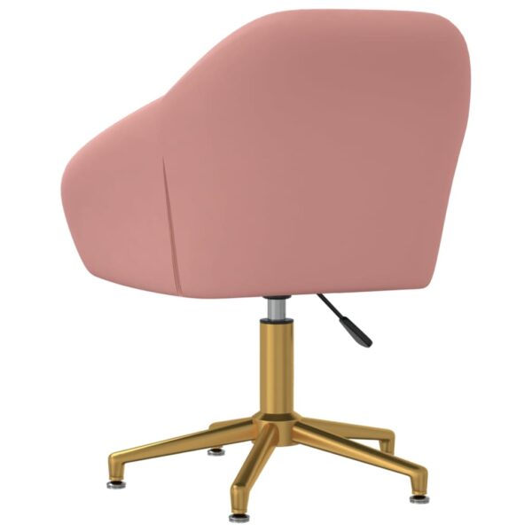 Roze bureaustoel met goud