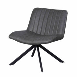 Design fauteuil antraciet Daan