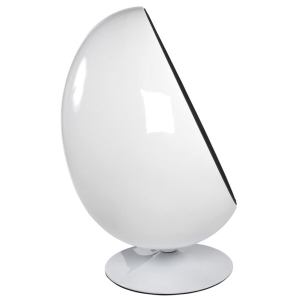 Design egg fauteuil zwart/wit Cocoon