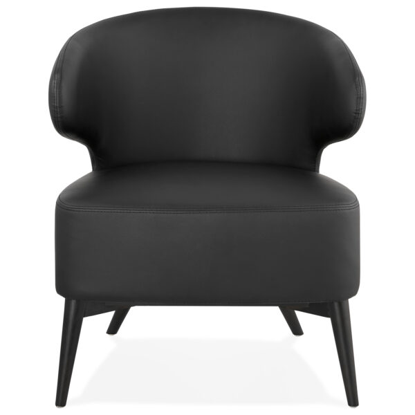 Zwarte fauteuil stoel